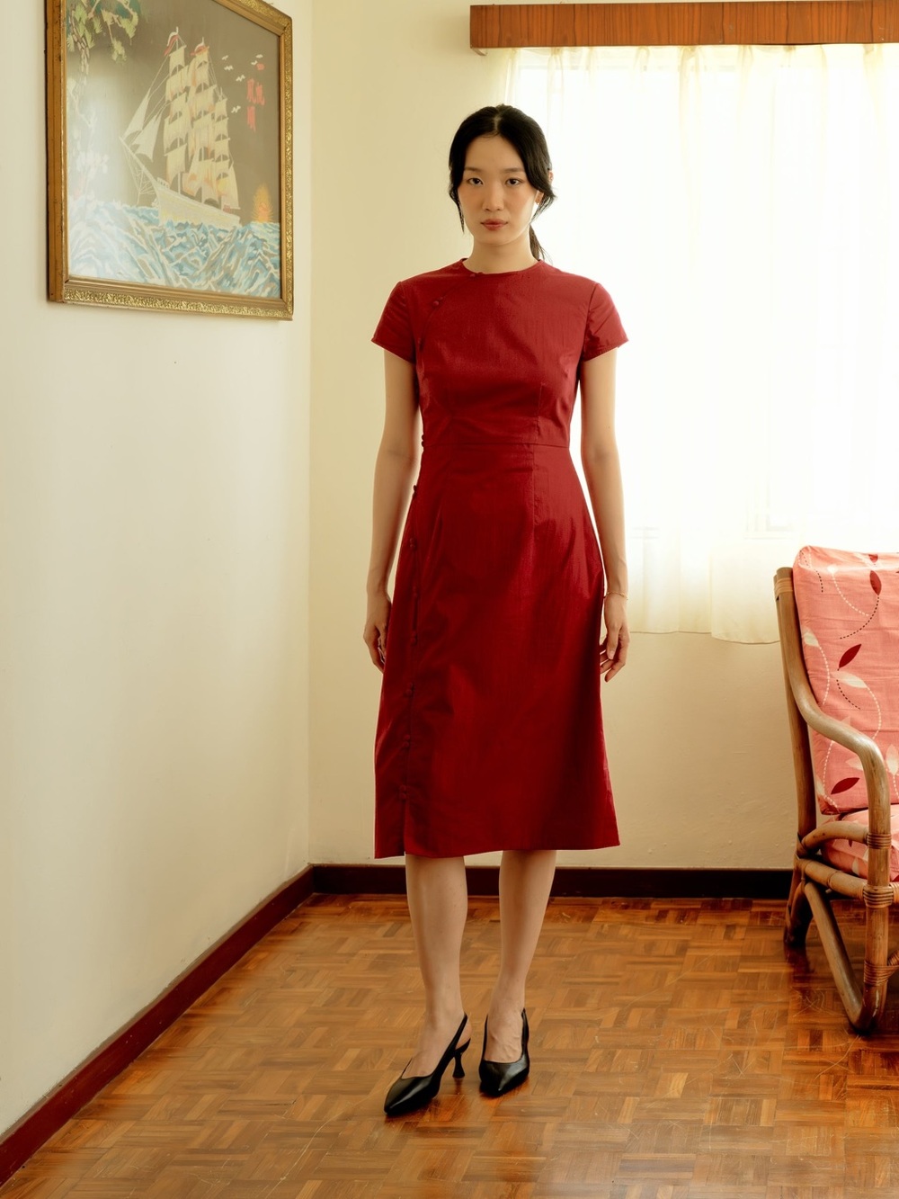 Dear Samfu Cherish Midi Dress BNWOT